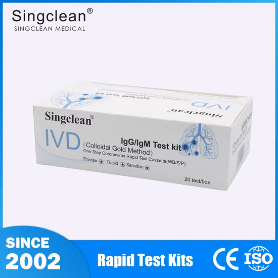 Dispositivo de teste de anticorpo Igg/Igm Singclean Rapid AG para doenças infecciosas com CE